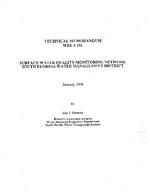 [1998-01] Surface Water Quality Monitoring Network, South Florida Water Management District