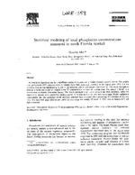 [1999] Statistical modeling of total phosphorus concentrations measured in south Florida rainfall