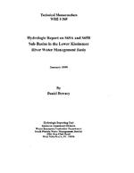 Hydrologic report on S65A and S65B sub-basins in the lower Kissimmee River water management basin