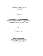 [1999-02] Hydrogeologic characterization and estimation of ground water seepage in the Everglades Nutrient Removal project