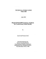 [1999-07] Regional Rainfall Frequency Analysis for Central and South Florida