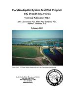 Floridan Aquifer System Test Well Program City of South Bay, Florida