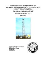 [2001-05] Hydrogeologic investigation of Floridan Aquifer system at L-2 Canal site, Hendry County, Florida