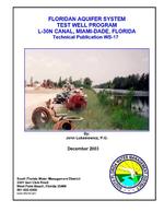 Floridan aquifer system test well program L-30N Canal, Mimai-Dade, Florida