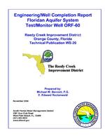 [2004-11] Engineering/well completion report Floridan Aquifer System Test/Monitor Well ORF-60
