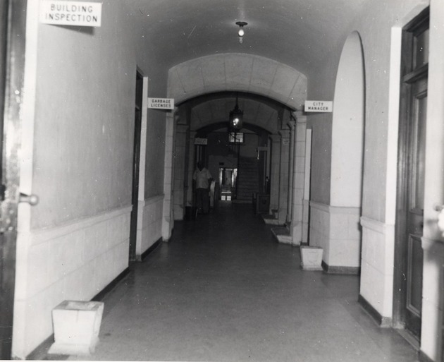 Coral Gables City Hall: hallway. Coral Gables, Florida - 