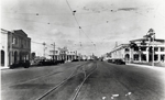 Streetcar lines. Business District, Coral Gables, Florida