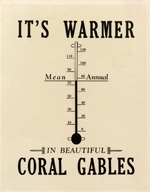 Advertising flyer for the city of Coral Gables. Florida