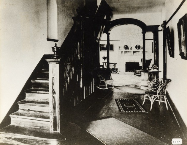 George Merrick's house entrance hallway and staircase. Coral Gables, Florida - Recto