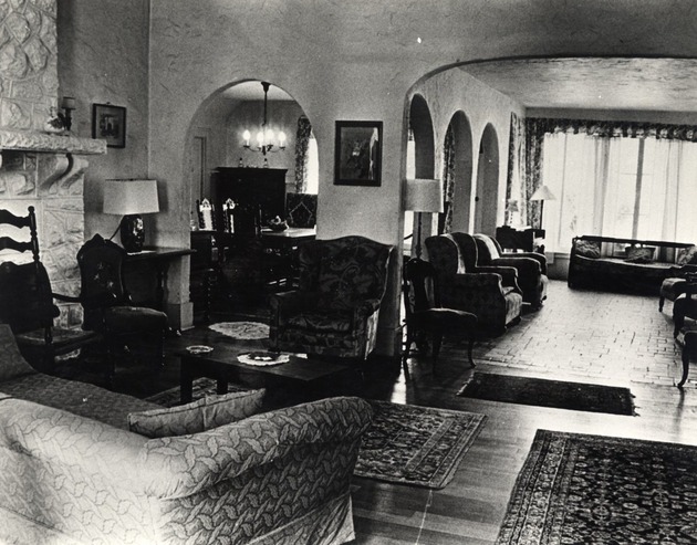 George Merrick's house living room. Coral Gables, Florida - Recto