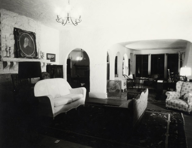 George Merrick's house living room. Coral Gables, Florida - Recto