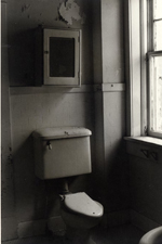 George Merrick's house bathroom: toilet. Coral Gables, Florida