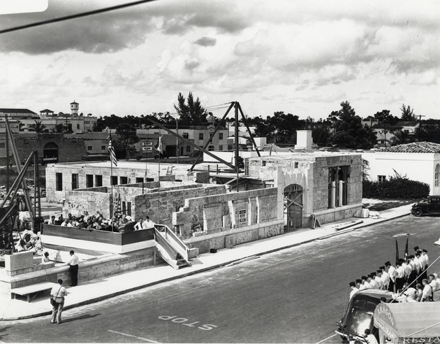 Old Police and Fire Station Building cornerstone ceremony. Coral Gables, Florida - Recto