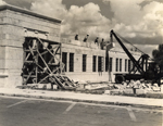 Old Police and Fire Station Building under construction. Coral Gables, Florida