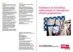 [2011] Guidance on including older people in emergency shelter programmes