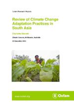 Review of climate change adaptation practices in South Asia