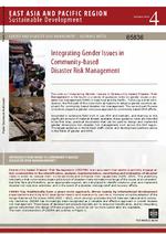[2011] Integrating gender issues in community-based disaster risk management