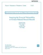 Assesing the financial vulnerability to climate-related natural hazards