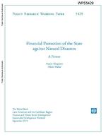 Financial protection of the state against natural disasters