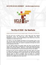 [2010] The city of 2030 - our manifesto