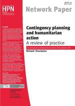 Contingency planning and humanitarian action