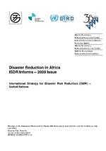 Disaster reduction in Africa