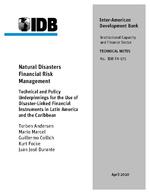 [2010-04] Natural disasters financial risk management