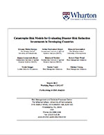 [2012] Catastrophe risk models for evaluating disaster risk reduction investments in developing countries