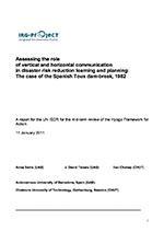 Assessing the Role of Vertical and Horizontal Communication in Disaster Risk Reduction Learning and Planning