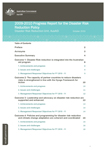 Australia: 2009-2010 progress report for the disaster disk reduction policy