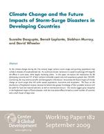 [2009-09] Climate change and the future impact of storm-surge disasters in developing countries