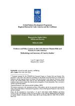 [2009] Evidence and policy lessons on the links between disaster risk and poverty in Latin America