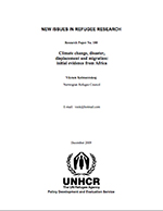 Climate change, disaster, displacement and migration