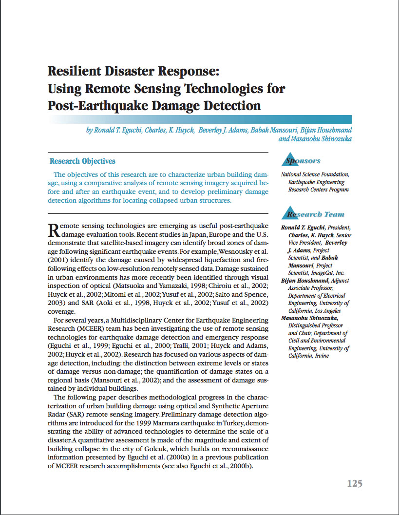 [2003] Resilient disaster response