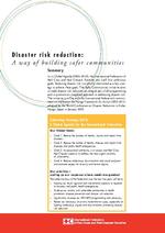 [2006] Disaster risk reduction