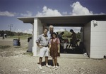 Kenneth Shartz with an unidentified man and woman, Guantanamo Bay Naval Base