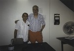 Unidentified man and Kenneth Shartz, Guantanamo Bay Naval Base 1