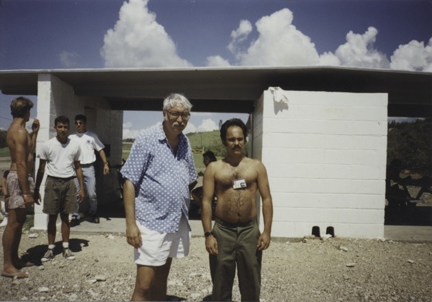 Unidentified man and Kenneth Shartz, Guantanamo Bay Naval Base 3