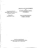 [1998-07] Organizational survey Miami-Dade County Government preliminary analysis