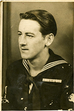 Early Photograph of George Hommell as a Young Navy Man