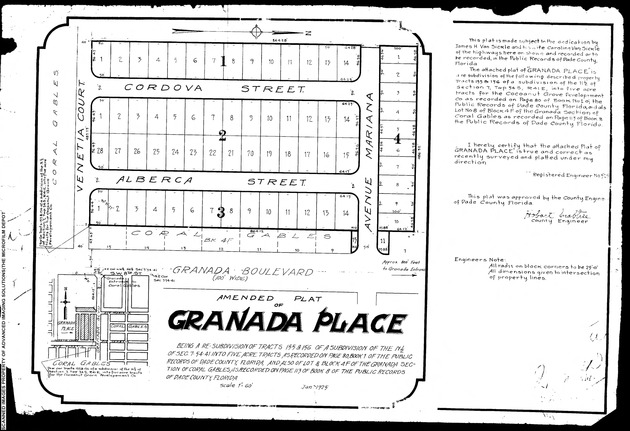 Amended Plat of Granada Place