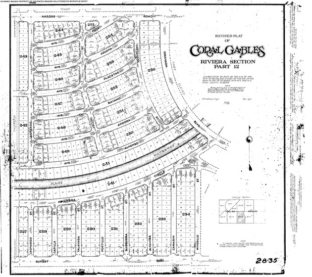 Revised Plat of Coral Gables Riviera Section Part 12