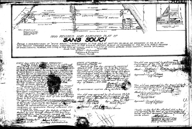 Revised and Amended Plat of Sans Souci (1933)