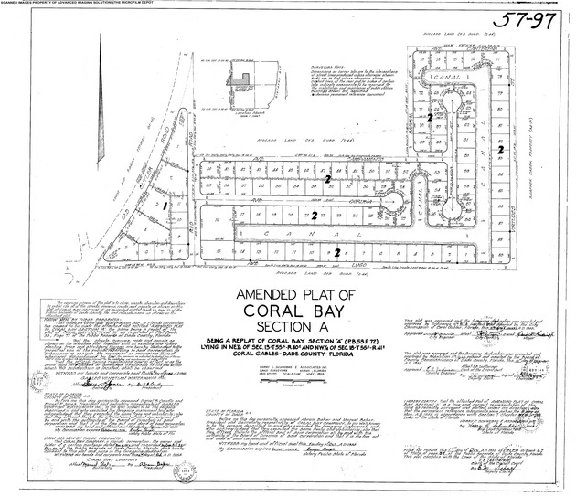 Amended Plat of Coral Bay Section A