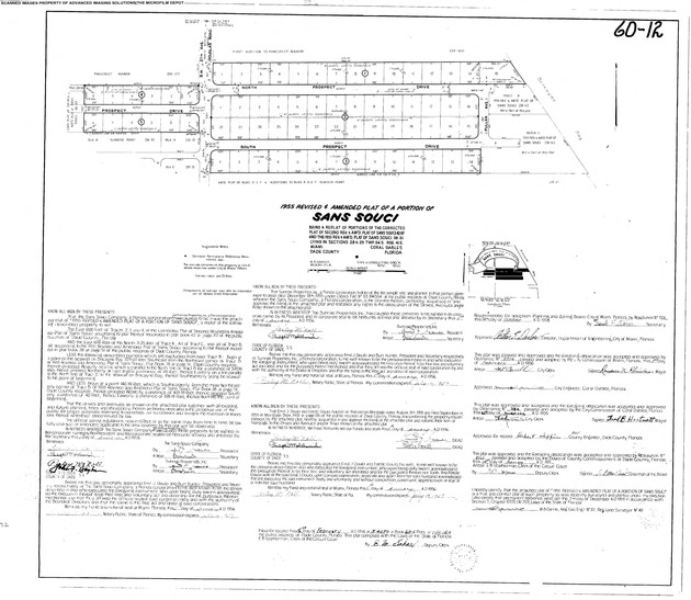 Revised & Amended Plat of a Portion of Sans Souci (1955)