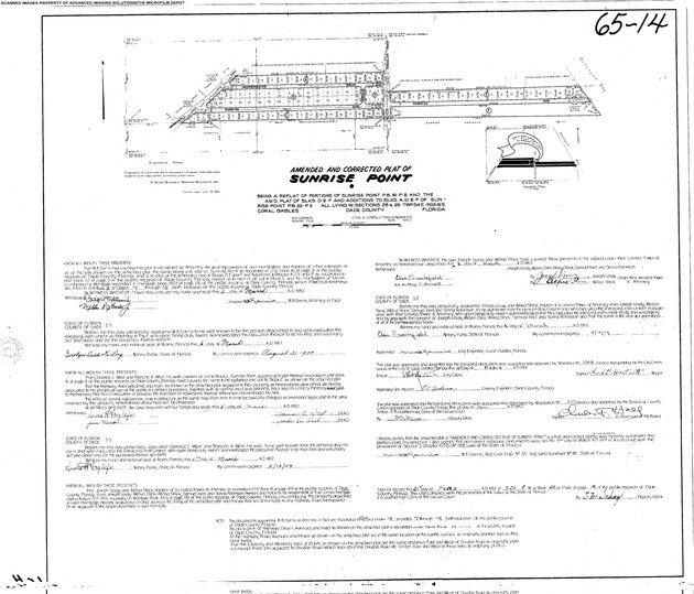 Amended and Corrected Plat of Sunrise Point