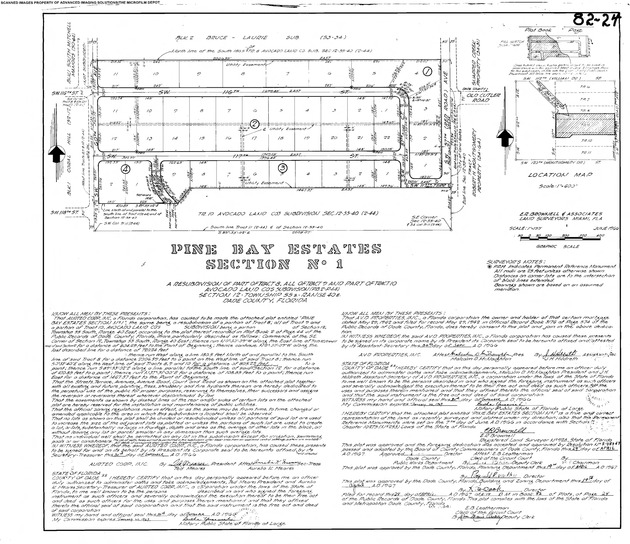 Pine Bay Estates Section No. 1