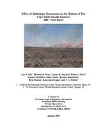 Effect of Hydrologic Restoration on the Habitat of the Cape Sable Seaside Sparrow, 2008 – Final Report