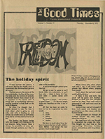 [1973-12-06] The Good Times, Vol. 1, No. 11, December 6, 1973