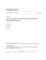 [2007-10] FCE II Year One Annual Report for NSF Award DBI-0620409 (2007)